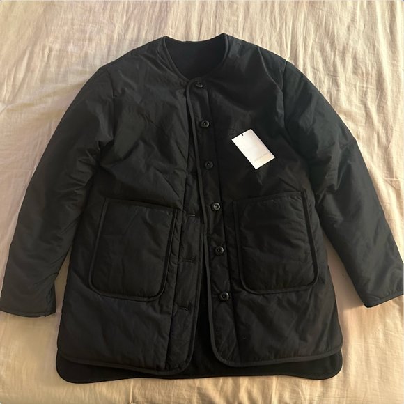 NWT Mijeong Park Reversible Padded Jacket in Black - Picture 2 of 7